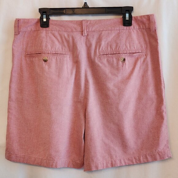 T Harris London Shorts Cotton Salmon Pink Waist 36 - Picture 2 of 5